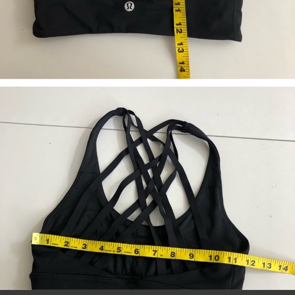 🍋Lululemon Free To Be Moved Bra Black & White size 4 - Picture 3 of 7